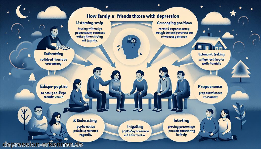 Offene Kommunikation fördern   - Wie Angehörige und Freunde helfen können: Unterstützung für Menschen mit Depressionen