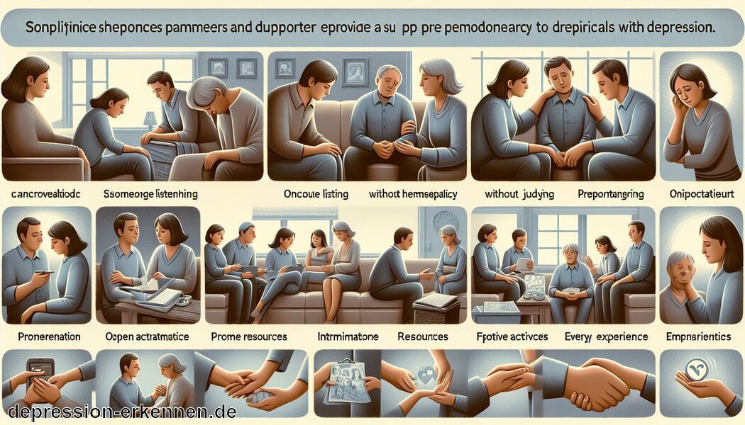 Ressourcen und Informationen bereitstellen   - Wie Angehörige und Freunde helfen können: Unterstützung für Menschen mit Depressionen
